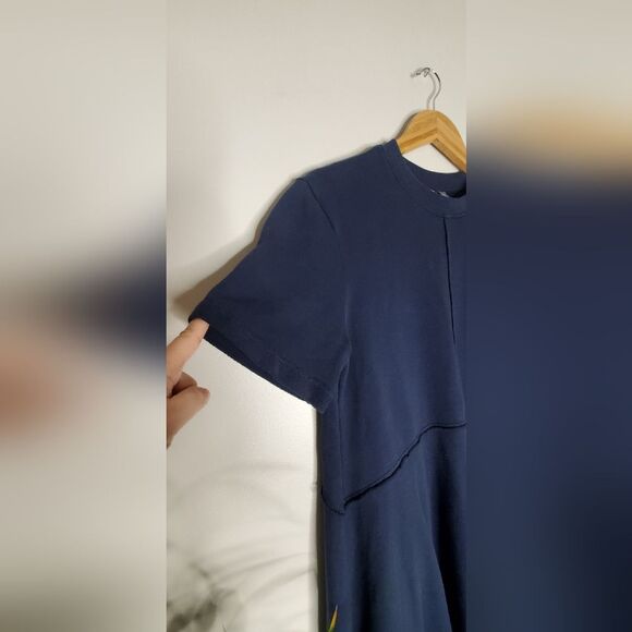 Sweaty Betty Navy Blue Revive Cotton Tshirt Women's Dress Size 4-6 - Picture 11 of 16